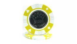 1 000 jackpot coin inlay poker chip