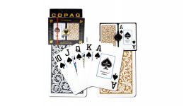 Copag black and gold jumbo index playing cards