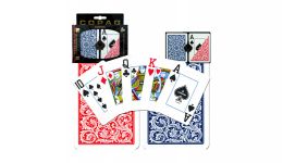 Copag blue and red jumbo index playing cards