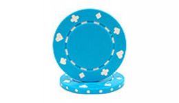 Light blue 11 5g suite poker chip