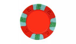 Red custom pro classic poker chip