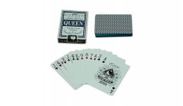 Queen blue playing cards