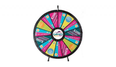 Big custom tabletop prize wheel